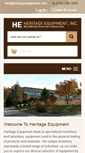 Mobile Screenshot of heritageequipment.com